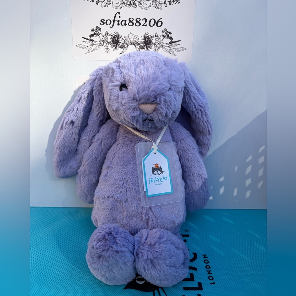 AUTHENTIC Jellycat Bashful Viola Bunny- NWT- FAST SHIP